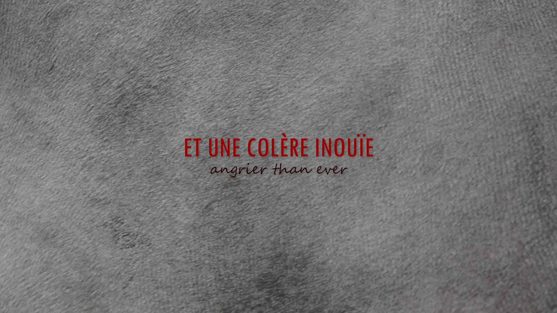 I Would Like to Rage